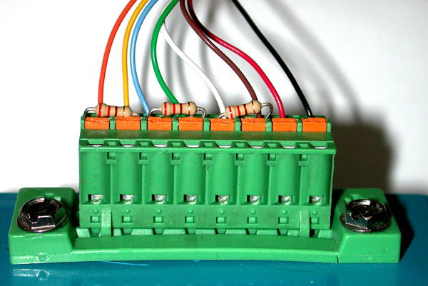 Termination resistors in a long cable run