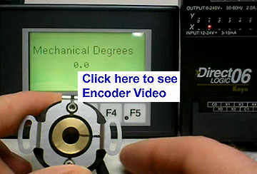 This Quantum Devices YouTube Video shows how to use an optical encoder to convert from a line count to mechanical degrees.