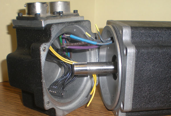 Motor-end-bell inverted flex mount optical encoder