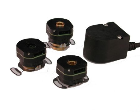 Four examples of incremental encoders manufactured by Quantum Devices