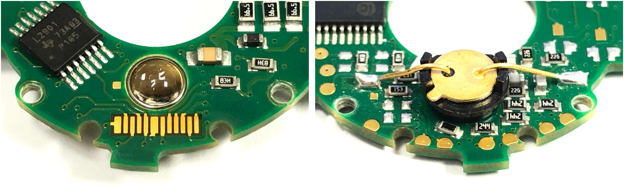 Thisshows an LED package as mounted in a Quantum Devices QM35 PCB